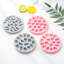 10 PCS Round Cartoon Soft Candy Jelly Steamable Silicone Mold Ice Cream Chocolate Dripping Mold, Style:Car(Pink)