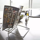 Desktop Folding Bookshelf Home Music Stand Phone Tablet Stand(Black)