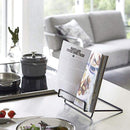 Desktop Folding Bookshelf Home Music Stand Phone Tablet Stand(Black)
