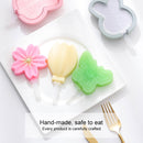 4 PCS DIY Cute Cartoon Animal Silicone Ice Cream Mold with Lid Homemade Handmade Popsicle Mold Making Ice Tray, Style:Bunny(Pink)