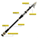 SeaKnight LICH Luya Rod Telescopic Fishing Rod Portable Fishing Throwing Rod Long Shot Rod, Length: 2.7m, Specification:Straight Handle M