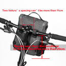 Rhinowalk Bicycle Front Bag Large Capacity Multi-function Handle Bag Folding Bike Electric Bicycle Bag(Full Black)