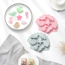 6 PCS 3D Creative Ocean Organism Shaped Silicone Cake Mold Baking Chocolate Ice Cube Mold(Pink)