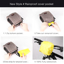 Rhinowalk Bicycle Front Handlebar Bag Multifunctional Shoulder Waterproof Mobile Phone Bag Cycling Riding Equipment Bag(Black)