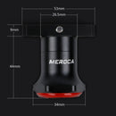 MEROCA MX2 Smart Sensor Brake Tail Light Mountain Bike Light USB Charging Road Bike Night Riding Tail Light, Color:Seat Cushion Installation Black