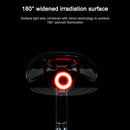 MEROCA MX2 Smart Sensor Brake Tail Light Mountain Bike Light USB Charging Road Bike Night Riding Tail Light, Color:Seat Cushion Installation Black