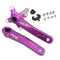 JIANKUN IXF Mountain Bike Hollow Crank Modified, Style:Left and Right Crank(Purple)