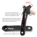 JIANKUN IXF Mountain Bike Hollow Crank Modified Single-plate Left and Right Cranks Crankshaft Bottom Axle, Style:Left and Right Crank(Electroplating Colorful)