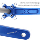 JIANKUN IXF Mountain Bike Hollow Crank Modified Single-plate Left and Right Cranks Crankshaft Bottom Axle, Style:Left and Right Crank(Electroplating Colorful)