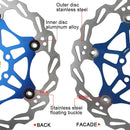 SNAIL FD-01 Mountain Bike Floating Disc Bicycle Brake Pad Six Nail Brake Disc, Size:160mm, Color:Black