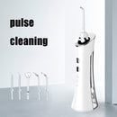 Electric Tooth Punch Dental Scaler Water Floss Household Portable Oral Cleaning Machine(White)