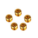5 PCS Litepro Mountain Bike Bicycle Plate Nail Sprocket Plate Screw Folding Bike Modified Single Plate Nail(Gold)