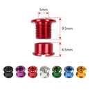 5 PCS Litepro Mountain Bike Bicycle Plate Nail Sprocket Plate Screw Folding Bike Modified Single Plate Nail(Gold)