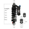 DNM RCP2S Mountain Bike Oil Spring Rear Shock Absorber Soft Tail Frame Rear Bladder, Size:240mm(With 24mm Bushing)