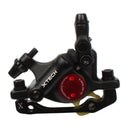 ZOOM HB100 Mountain Bike Hydraulic Brake Caliper Folding Bike Cable Pull Hydraulic Disc Brake Caliper, Style:Front(Black)