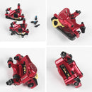 ZOOM HB100 Mountain Bike Hydraulic Brake Caliper Folding Bike Cable Pull Hydraulic Disc Brake Caliper, Style:Front(Red)