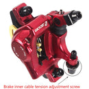 ZOOM HB100 Mountain Bike Hydraulic Brake Caliper Folding Bike Cable Pull Hydraulic Disc Brake Caliper, Style:Front(Blue)