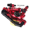 ZOOM HB100 Mountain Bike Hydraulic Brake Caliper Folding Bike Cable Pull Hydraulic Disc Brake Caliper, Style:Front(Purple)