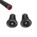 8 PCS MEROCA Mountain Bike Expansion Lock Bar Plug Road Bike Bicycle Bar Plug End Cover, Color:Black