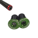 8 PCS MEROCA Mountain Bike Expansion Lock Bar Plug Road Bike Bicycle Bar Plug End Cover, Color:Green
