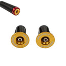 8 PCS MEROCA Mountain Bike Expansion Lock Bar Plug Road Bike Bicycle Bar Plug End Cover, Color:Gold