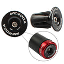8 PCS MEROCA Mountain Bike Expansion Lock Bar Plug Road Bike Bicycle Bar Plug End Cover, Color:Titanium
