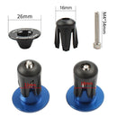 8 PCS MEROCA Mountain Bike Expansion Lock Bar Plug Road Bike Bicycle Bar Plug End Cover, Color:Titanium