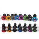 8 PCS MEROCA Mountain Bike Expansion Lock Bar Plug Road Bike Bicycle Bar Plug End Cover, Color:Titanium