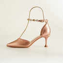 3 PCS Stainless Steel High Heels Display Stand Metal Elastic Shoe Support Shoe Support Bracket, Colour: Silver