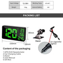 C1090 6.2 inch HUD Car Head-up Display GPS Car Universal Mileage Speed Meter Speeding Alarm / GPS Satellite Speed Measurement(Black)