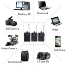 3 in 1 Wireless Recording Microphone SLR Camera Photography Radio Mobile Phone Interview Lavalier Microphone