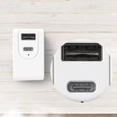 TELESIN TE-A65AC-BK 65W PD USB-C / Type-C + USB Interface GAN AC Drone Mini Adapter Charger, US Plug(White)