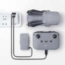 TELESIN TE-A65AC-BK 65W PD USB-C / Type-C + USB Interface GAN AC Drone Mini Adapter Charger, US Plug(White)