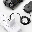 TELESIN TE-A65AC-BK 65W PD USB-C / Type-C + USB Interface GAN AC Drone Mini Adapter Charger, US Plug(White)