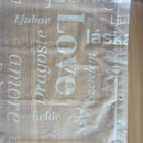 PEVA Printing Thick Waterproof Translucent Shower Curtain, Specification: 180x180cm(Letter)