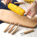 10 PCS Corn Fork Corn Roast Needle Moxa Extender Corn Plug Barbecue Tool Barbecue Fork