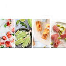 Stainless Steel DIY Ice Cream Mold Household Popsicle Ice Cream Mold(6 Round Head Double Grooves)