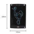 8.5 inch LCD Handwriting Board Children Drawing Graffiti Handwriting Board, Style:Monochrome, Frame Color:Black