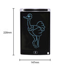 8.5 inch LCD Handwriting Board Children Drawing Graffiti Handwriting Board, Style:Monochrome, Frame Color:White