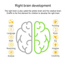 8.5 inch LCD Handwriting Board Children Drawing Graffiti Handwriting Board, Style:Colorful, Frame Color:Green