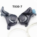 2 Pairs TX30-7 Mountain Bike Split Finger Dial 21 Speed Transmission Bicycle Accessories