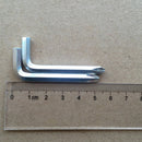 100 PCS Screwdriver Hexagonal Hexagonal Wrench Scooter Repair Tools Cross Bit, Specification:5mm, Material:45 Steel
