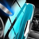 H8 Infrared Induction Magic Clip Magnetic Car Phone Navigation Wireless Charging Bracket Fast Charging(Low-key Black)