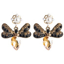 2 Pairs Boho Butterfly Exaggerated Earrings(Coffee)
