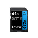 Lexar SD-633X High Speed SD Card SLR Camera Memory Card, Capacity: 64GB