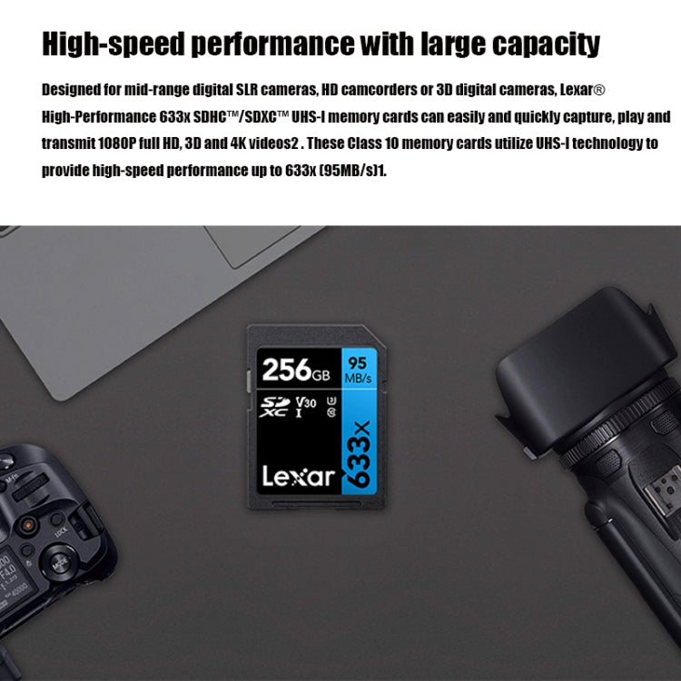 Lexar SD-633X High Speed SD Card SLR Camera Memory Card, Capacity: 64GB