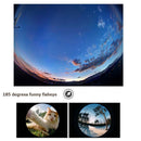 4 in 1 Wide Angle + Macro + Fisheye + Fill Light Mobile Phone SLR Camera Lens(Rose Gold)
