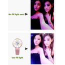 4 in 1 Wide Angle + Macro + Fisheye + Fill Light Mobile Phone SLR Camera Lens(Rose Gold)