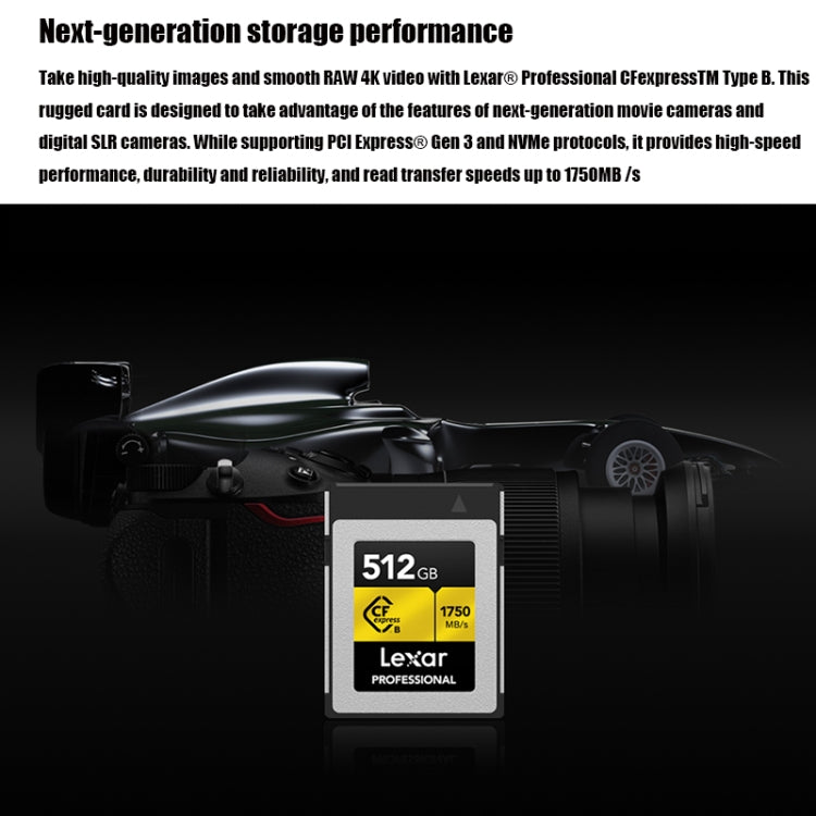 Lexar CFexpress CFE Memory Card Digital Camera SLR Memory Card, Capacity: 256G