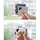 2 PCS Double-sided Glass Window Cleaner Triangle Multifunctional Magnetic Glass Cleaner(White)